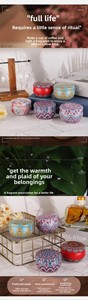 Handmade sáp đậu nành tin có thể hương liệu nến với hoa khô cho trang trí nội thất & Quà tặng sinh nhật cho ngày Valentine - Product Image 5