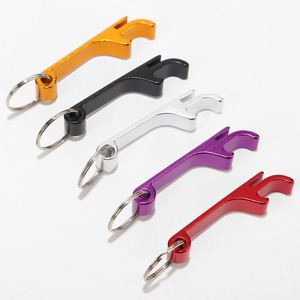 Porte-clés décapsuleur en aluminium gravé personnalisé avec logo, décapsuleur en acier inoxydable promotionnel - Product Image 3