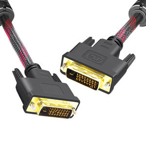 OT oferta-24 + 1 able Ink UAL Ink DVI-D onitor dia ADIA able Old lated ALE to ALE omputer 232 1 CS lack & Red nylon Braid - Product Image 3