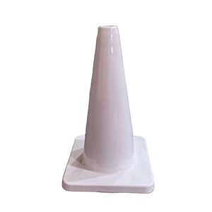Durable High Visibility Orange Traffic Cone with Reflective Collar for Road Safety Construction