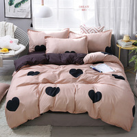 Housse de couette personnalisée imprimée couette polyester oreiller de lit draps colorés taies d'oreiller maison Textile couvre-lit ensemble de literie
