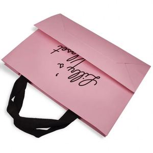 Bolsa de Compras de Cartón Blanco Resistente con Asas, Bolsa de Papel Reutilizable para Compras Diarias y Almacenamiento en el Hogar - Product Image 3