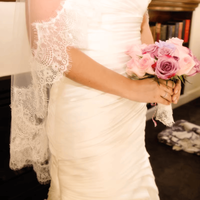 Voile de mariée élégant à deux couches en dentelle, voile de mariée en tulle doux, accessoire romantique pour cheveux de mariée