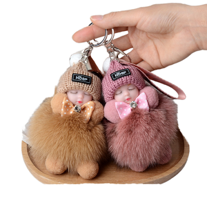 ตุ๊กตาการ์ตูนน่ารักแบบขายส่ง ของเล่นตุ๊กตาขนนุ่มสำหรับแขวนในรถ ของเล่นช่วยการนอนหลับ พวงกุญแจตุ๊กตาสัตว์ขนนุ่มสำหรับโปรโมชั่น จำนวนมาก คละแบบ สำหรับเทศกาลคริสต์มาส - Product Image 1
