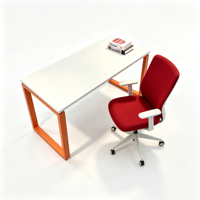 Bureau d'ordinateur moderne en métal pour le travail, idéal pour la maison, le bureau ou la salle d'étude, personnalisable
