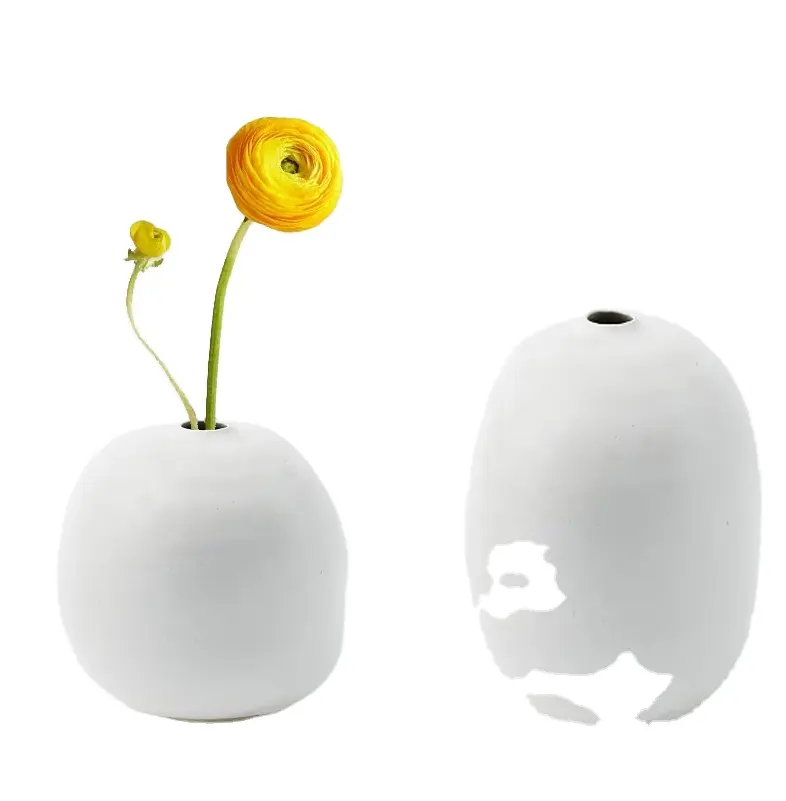 Produits écologiques 2023 Décoration de la maison Oeuvre en céramique Vase à fleurs artistique personnalisé