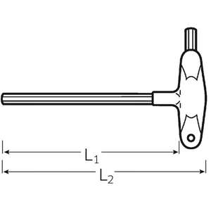 STAHLWILLE - 43252025 Tournevis à poignée en T en matériau bi-composant-EAN 4018754135257 CLÉS T-HANDLE CLÉS HEXAGONALES - Product Image 2