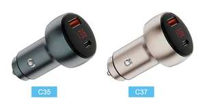 Cargador de coche eléctrico con adaptador de carga rápida tipo C para dispositivos móviles digitales, cargador USB para teléfono celular. - Product Image 6