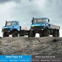 Crossrc EMO X6 Big Hippo, Escala 1/8, Todoterreno, 4x4, sin Escobillas, RTR, Crawler RC, Modelo de Coche de Control Remoto con Metal CNC para Adultos