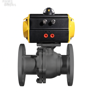 วาล์วบอลแบบหน้าแปลน COVNA DN65 ขนาด 2.5 นิ้ว 2 ทาง ผลิตจากสแตนเลส 304 พร้อมตัวกระตุ้นลมแบบสองทาง - Product Image 3