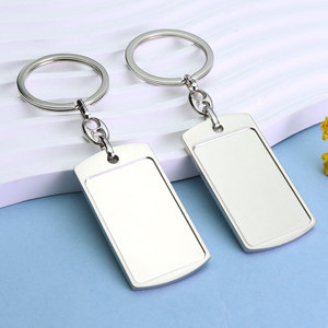 Porte-clés Métal Vierge Logo Personnalisé Alliage de <span class=keywords><strong>Zinc</strong></span> Autocollant Époxy Double Face Cadeau d'Affaires Promotionnel en Gros - Product Image 3