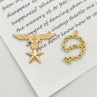 Vente en gros de bijoux de marque gravés avec logo pendentif à breloque en métal personnalisé pour bijoux