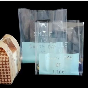 Tùy Chỉnh Trong Suốt <span class=keywords><strong>Ldpe</strong></span> U Chết Cắt Nhựa Thực Phẩm Đóng Gói Túi Xử Lý Rõ Ràng Nhựa Cho Bánh Mì Bánh Chống Ẩm Biểu Tượng Tùy Chỉnh - Product Image 2