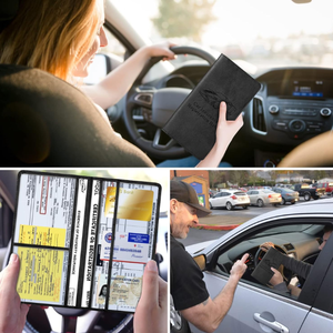 Identificación personalizada, licencia, organizador <span class=keywords><strong>de</strong></span> documentos <span class=keywords><strong>de</strong></span> contacto, documentación del vehículo, BILLETERA, tarjetero, cuero, registro <span class=keywords><strong>de</strong></span> coche y soporte <span class=keywords><strong>de</strong></span> seguro - Product Image 6