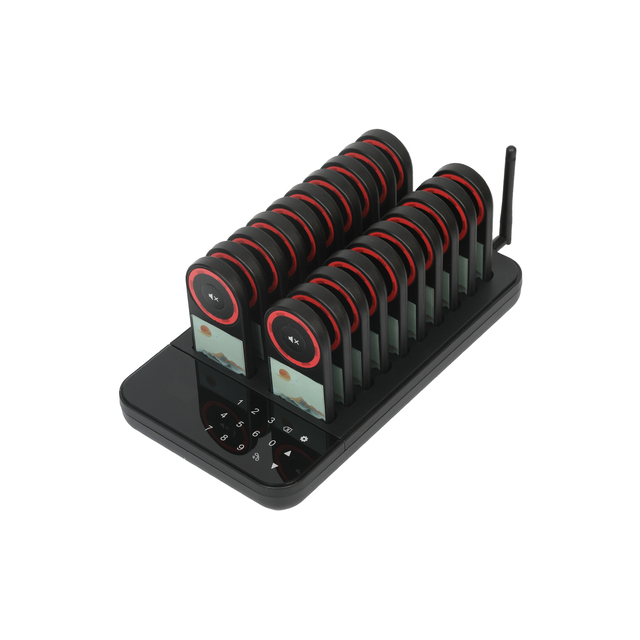20 Pager Digital Restaurant Pager Solution Wireless Guest Alert Waiting Queue System Support Queue Number Calling Buzzer