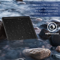 12V 5W USB C panneaux solaires chargeur de batterie externe chargeur solaire pour caméra de piste de chasse en plein air 12V batterie intégrée 7500mah