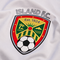 Écussons en silicone Tatami personnalisés avec logo de football, badges thermocollants floqués pour le sport, formes cœur et fleur pour maillots, étiquettes thermocollantes