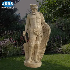 Yellow Stone Carved Male Nude Sculpture