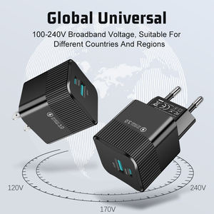 Cargador de Pared USB de 25 W para UE y EE. UU., 2 Puertos, Cargador Rápido para iPhone, Adaptador USB, Cargador para Samsung de 25 W - Product Image 4