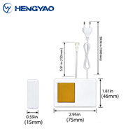 Interrupteur Tactile Intégré AC110-240V 200W pour Détecteur de Présence dans les Miroirs, Distance de Détection 6mm pour Miroir de Salle de Bain Anti-Buée