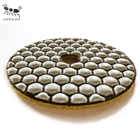 Disque de polissage à sec durable LITTLE ANT 4 pouces 100 mm, tampon diamanté flexible pour applications de rénovation du granit, du marbre et du quartz
