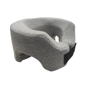 U-Shaped Travel Neck Pillow <b>Light</b> Gray Portable 28x26x14cm For Outdoor <b>Sleep</b> Beauty Salon Use - Product Image 1