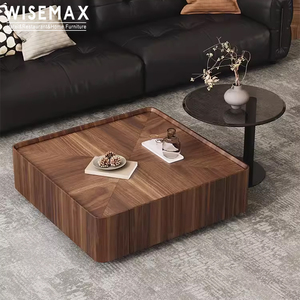 Wisemax đồ nội thất <span class=keywords><strong>victorian</strong></span> thiết kế hiện đại thời trang gỗ veneer khách sạn giải trí bàn trà tối giản bàn cà phê cho ngôi nhà ấm áp - Product Image 3