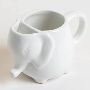 Vente en gros de tasses à café en céramique 3D en forme <span class=keywords><strong>d</strong></span>'éléphant de dessin animé avec porte-sachet de thé, boîte cadeau pour la maison, le bureau, cadeau - Product Image 3