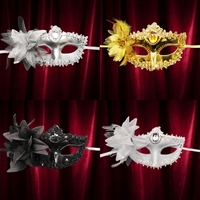 Masque sexy en PVC style vénitien orné de diamants pour mariage, carnaval, spectacle, danse, fête, Noël