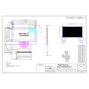 Écran d'affichage LCD Mini <span class=keywords><strong>OLED</strong></span> PMOLED 1,3 pouces blanc 12864 128x64 30 broches I2C <span class=keywords><strong>SPI</strong></span> 8 bits parallèle - Product Image 4