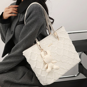 Bolso de mano de tela de encaje Bolso cruzado para mujer con correa para el hombro y correa para las axilas-Bolso de mujer de moda y versátil - Product Image 6