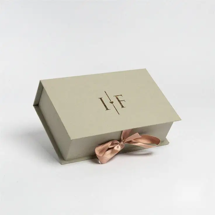 Изготовленные на заказ магнитные коробки для подарочного платья Высококачественная переработанная Гофрированная коробка для доставки платья с красочной печатной лентой