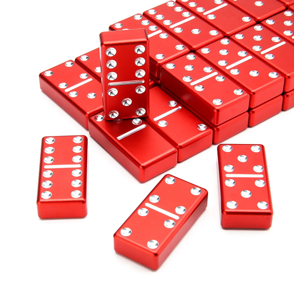 Jeu de dominos avec logo personnalisé, jeu double 6 9 blocs