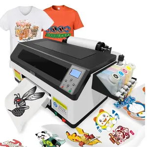 DOMSEM A3 맞춤형 전송 티셔츠 애완 동물 필름 30cm Dtf 프린터 인쇄기 인쇄 헤드가있는 Dtf 프린터로 변환