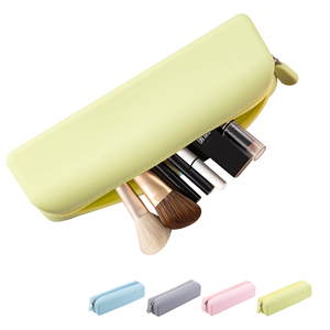 Silicone Makeup Brush <strong>Holder</strong> Travel Cosmetic Bag Waterproof <strong>Skincare</strong> Traveling Brush Organizers for Makeup - Product Image 1