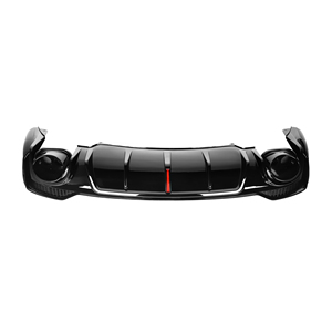Diffusore posteriore <span class=keywords><strong>Q3</strong></span> ABS adatto per Audi <span class=keywords><strong>Q3</strong></span> 2019 + diffusore paraurti posteriore con tubo di scarico luce LED - Product Image 1
