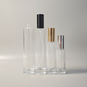 Wholesale High Quality 50ml Round Cylinder Screw Atomizer Refillable Empty <b>Glass</b> Perfume <b>Spray</b> <b>Bottle</b> With Gold Silver Black Top - Product Image 3