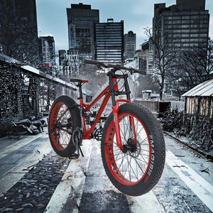 Per uomo adulto grasso pneumatico <span class=keywords><strong>bici</strong></span> con forcella in acciaio di migliore qualità quattro 26 pollici telaio in acciaio ad alto tenore di carbonio Mountain Bike MTB bicicletta per gli uomini - Product Image 3