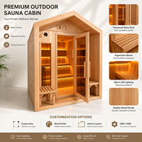 Cabine de sauna sur mesure OEM, sauna sec intérieur pour les soins de santé à domicile et la relaxation.