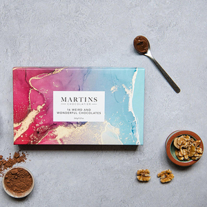 Ventas de fábrica Diseño personalizado Fancy Cookie <span class=keywords><strong>Bonbon</strong></span> Tapa vacía y base Embalaje de papel rígido Caja de chocolate Premium - Product Image 4