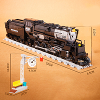 Ensemble de blocs de construction 1186 pièces, modèle de locomotive à vapeur Big Boy, kit éducatif STEM pour enfants et adultes, vente en gros