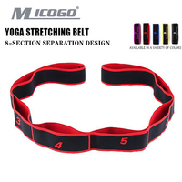 Bandes de résistance élastiques pour yoga, exercices de résistance, bande de poitrine, 8 boucles, étirements de yoga