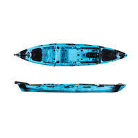 Kayak de pêche à pédales BIG Dace Pro Angler 13 pieds, bateau de pêche en HDPE, kayak de mer à vendre, surf en plein air