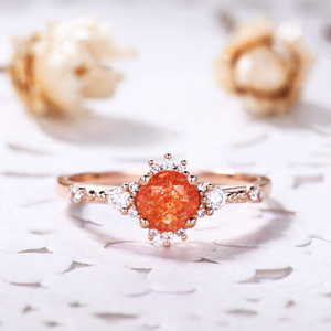 Anillo de Boda de Plata 925 con Piedra Solar de Oregón Vintage, Joyería de Piedras Preciosas para Fiestas, Venta Directa de Fábrica de Joyería de Piedra Solar de Oregón - Product Image 4