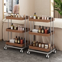 Station de tatouage de barbier portable chariot auxiliaire esthétique chariot de coiffeur