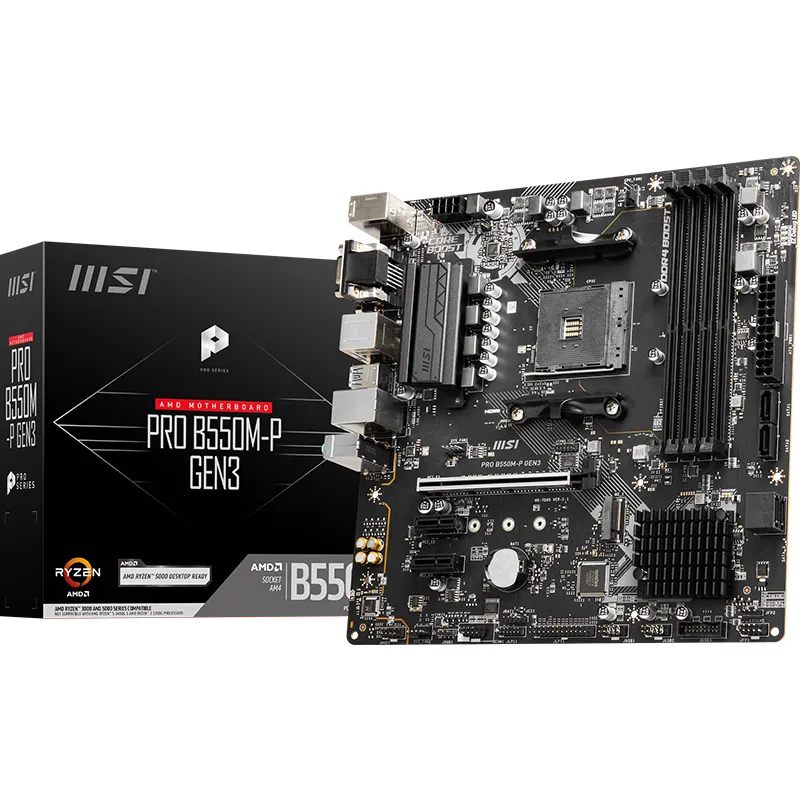 MSI B450M-A PRO MAX computador motherboard suporta 5600G/5700G CPU (AMD B450/soquete AM4)