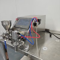 Machine de remplissage semi-automatique en acier inoxydable de qualité alimentaire, personnalisée pour sauce chili, beurre de cacahuète, crème, machine de remplissage quantitative