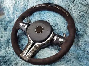 Volante Circular de fibra de carbono con luz LED para <span class=keywords><strong>BMW</strong></span> 316i 318i 320i 323i 325i 328i 330i 335i 340i M3 M340i <span class=keywords><strong>GT</strong></span> <span class=keywords><strong>320d</strong></span> - Product Image 2