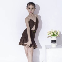 Costume de danse latine pour filles, tenue d'entraînement de salsa pour enfants, vêtements d'entraînement pour la compétition, nouvelle collection été