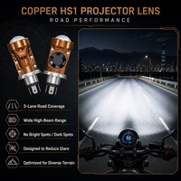 Fournisseur de commandes en gros : Mini projecteur LED H4 universel 12V DC, faisceau haute concentration, super lumineux 12000lm, pour phare avant de scooter